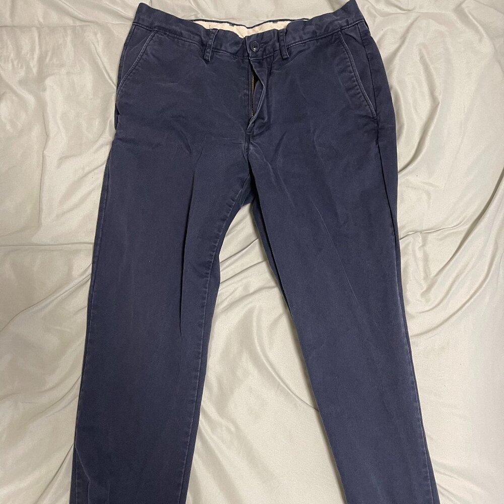 J.Crew Mens 30×30 Navy Blue Chino Pants